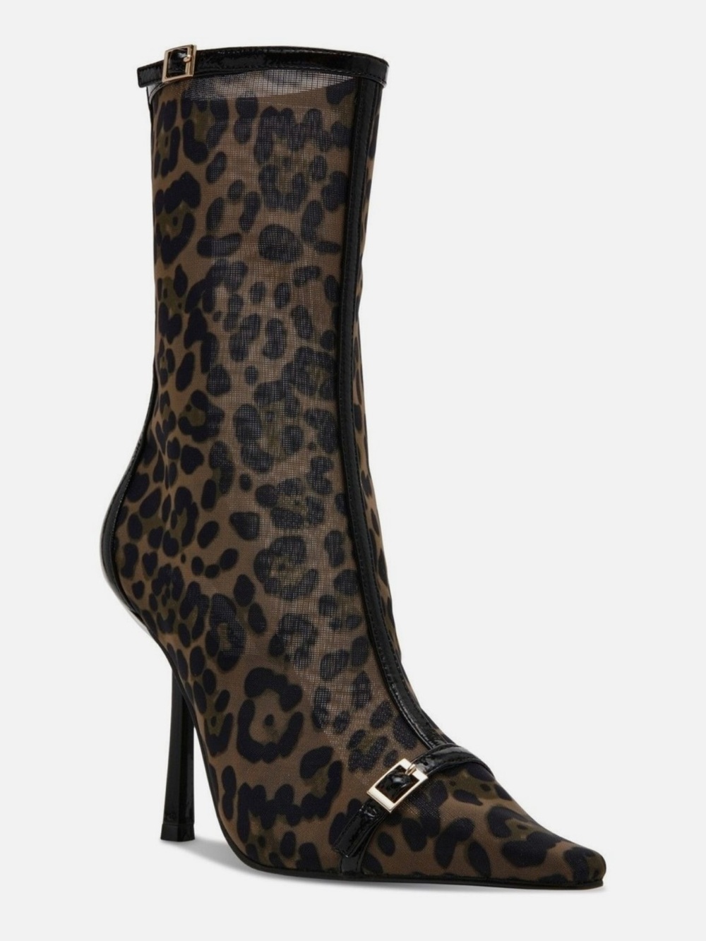 Steve Madden Ashlin leopard mesh booties 🐆